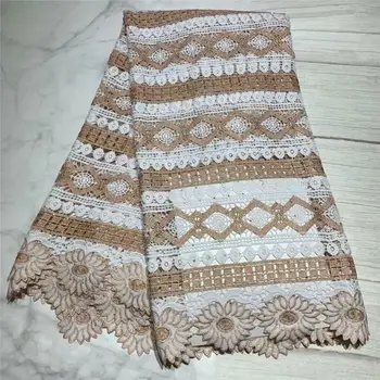 

Embroidery Onion African Lace Fabric With Beads High Quality Nigeria French Tulle Net Lace With Stones For Party dress H2271