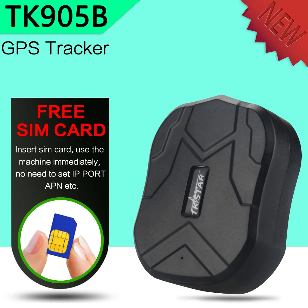 High Accuracy TK905B smart Vehicle GPS Tracker 10000mAh Battery Long Standby Time Free Tracking APP Powerful Magnetic Geofence