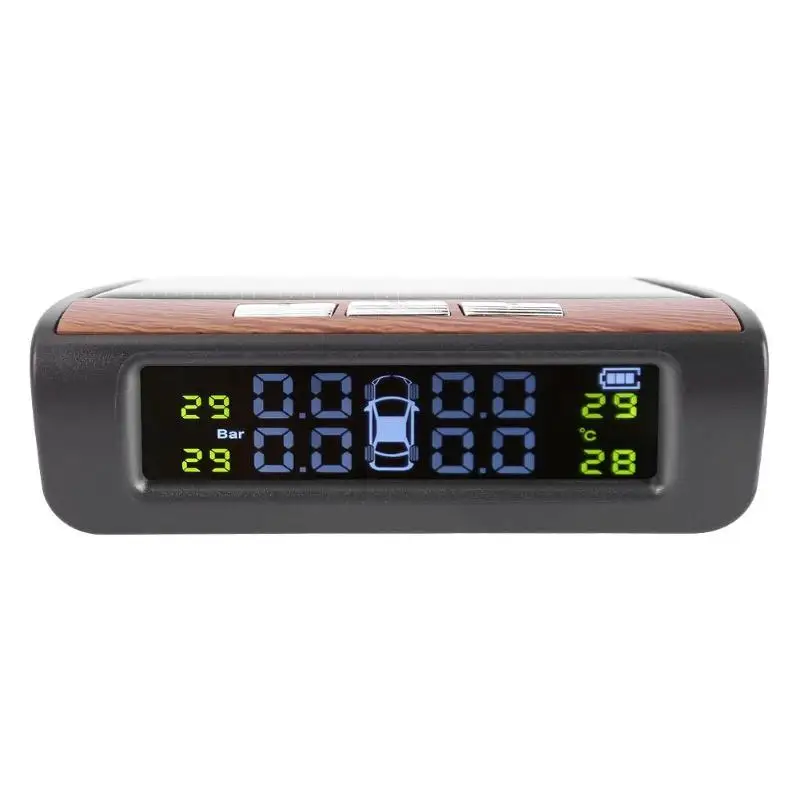 AN-06 солнечная энергия жк-дисплей автомобиля TPMS Авто Система контроля давления в шинах сигнализация с 4 датчиками давления