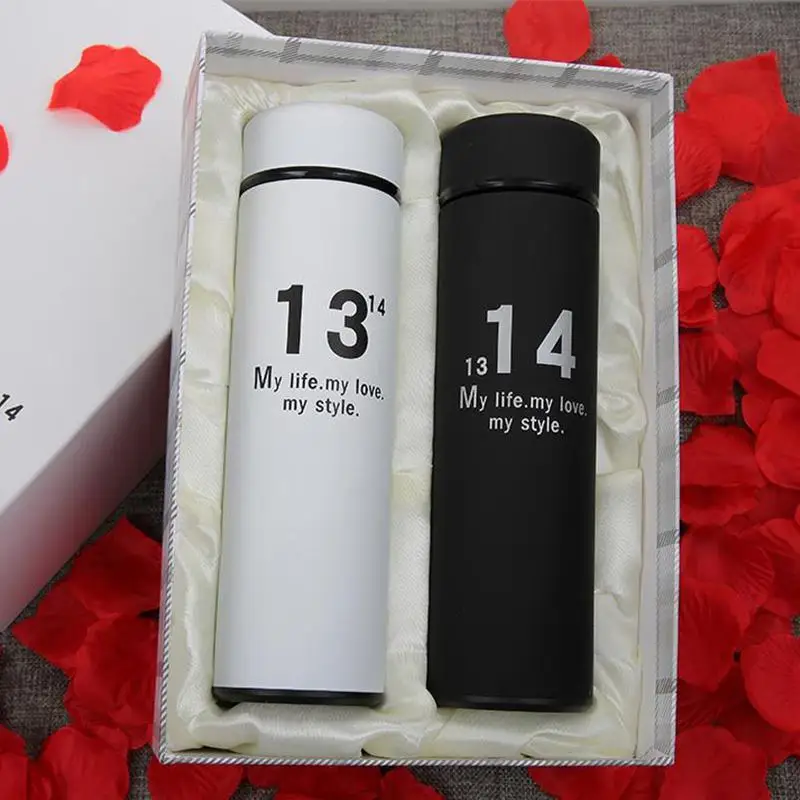 HobbyLane парные 1314 термосы, набор из двух подходящих термокружек из нержавеющей стали, 500 мл каждый, бутылки для воды