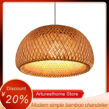 

Modern and simple bamboo chandelier Chinese restaurant homestay farmhouse lighting tea house coffee shop lighting Free Shipping