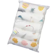 Couche épaisse en gaze de coton respirante pour bébé, couche lavable, 12 couches, 5 pièces