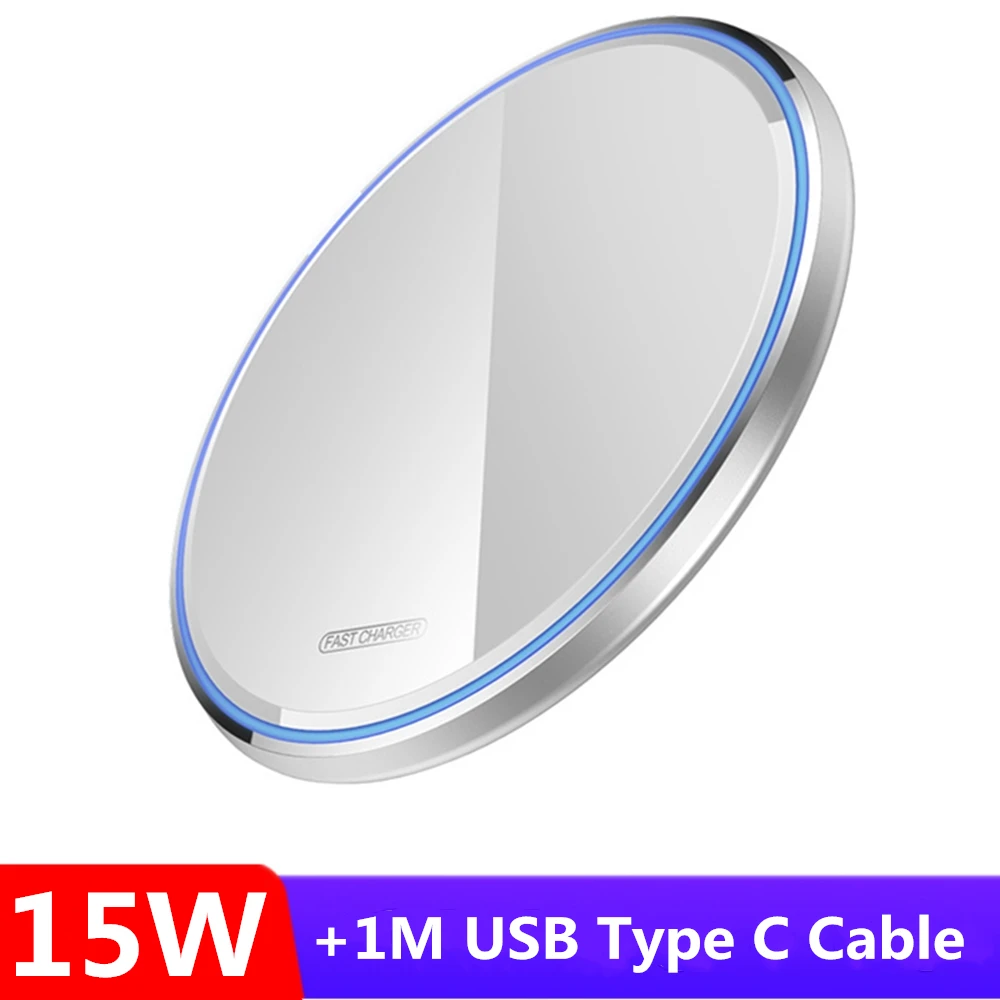 10w Quick Wireless Charger For iPhone 11 12 13 Pro Max XR XS Samsung Huawei Xiaomi Oppo Phone Fast Inductive Charge Android | Мобильные