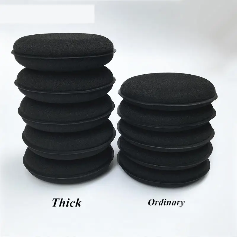 Esponja de espuma de alta densidad, almohadilla aplicadora de detalles automáticos, ultragrueso, 30mm, lo mejor para encerar y pulir, paquete de 1/12 Uds.