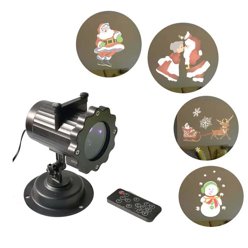 Outdoor Christmas Animated light Show Santa Claus Snowman LED Laser