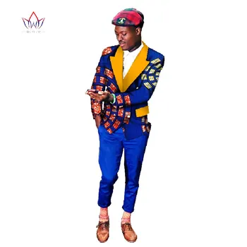 

Mens African Clothing Blazer Men Fashion Slim Fit Mens Blazer Jacket Dashiki African Print Single Button Casual Style 6XL WYN124