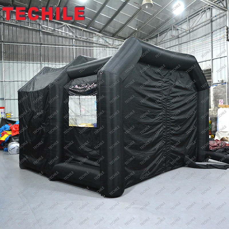 Newly designed outdoor small inflatable paint spray booth car tent