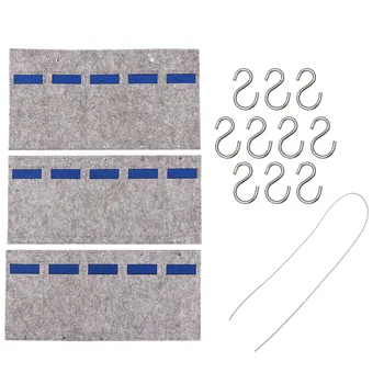 

1pc Felt Sunglasses Pouch Practical Convenient Jewelry Storage Bag Jewelry Organizer Hanging Storage Bag For Home Indoor Inside