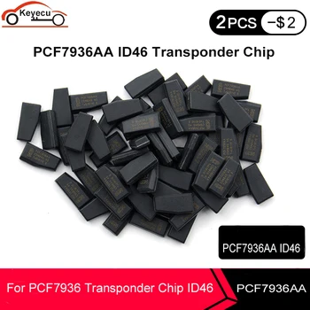

KEYECU 50 Pcs/lot Car Key Chips, PCF7936AA ID46 Auto Blank Transponder Chip for Acura/ Honda / Hyundai / Nissan / Infiniti