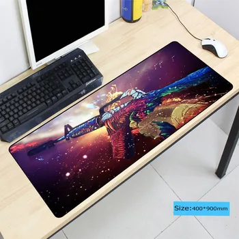 

fire Hyper beast CS GO Large Mouse Pad Overlock Edge Big Gaming mouse Pad Send BoyFriend the Best Gift 40x90cmm For LOL
