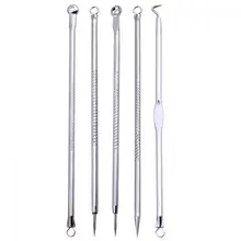 5 шт., набор для удаления угрей, игл для удаления угрей, набор игл для удаления прыщей, набор для женщин, девушек, для макияжа лица, инструменты для красоты