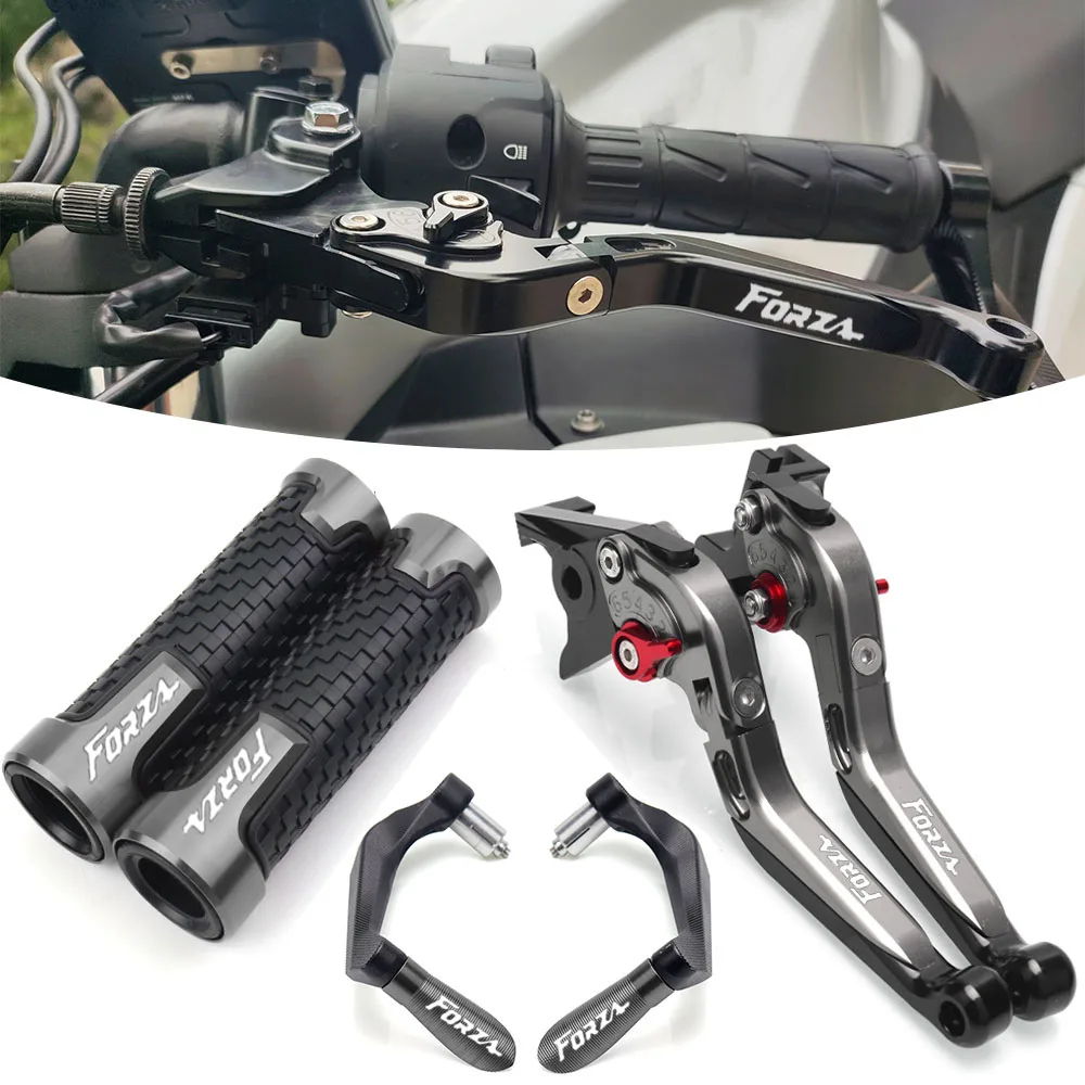 

With Logo For Honda Forza300 Forza250 Forza125 2010-2019 Motorcycle Aluminum Adjustable Foldable Extending Brake Clutch Levers