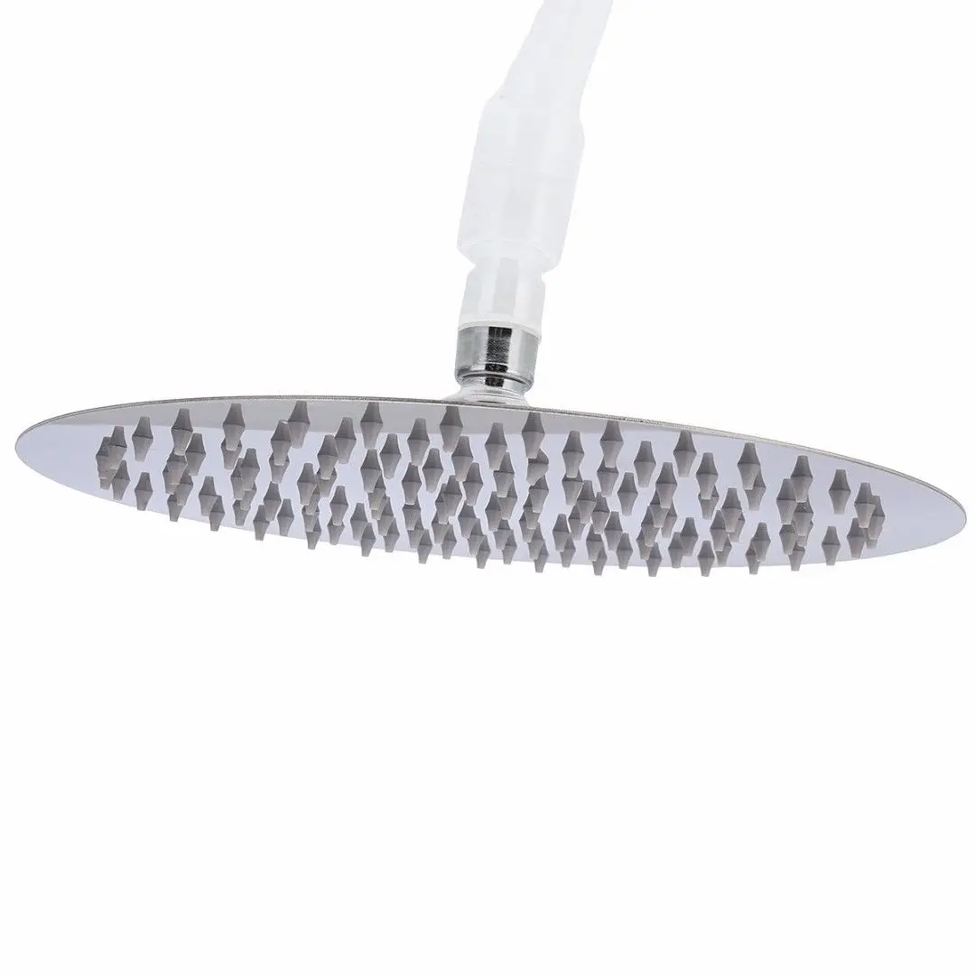 8 Round Shower Head- High Pressure Rainfall Jet Shower Fixtures, Chrome Finish