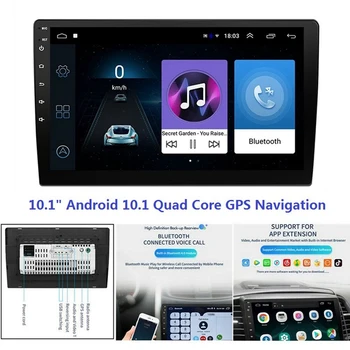 

NEW-10.1Inch Android 10.1 HD Quad Core Car MP5 Player Multimedia Stereo Radio 1GB+16GB Wifi Bluetooth GPS Navigation