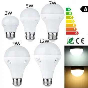 

LED Bulb White/Warm White E27 Light Bulb Indoor Outdoor Durable Lighting Fixture Bright Home Room Household Accessory Smart