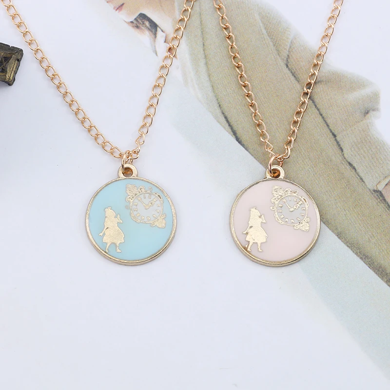 Alice-in-Wonderland-Jewelry-Fashion-Girl-Alice-Clock-Necklaces-Pendants-Enamel-Colorful-Women-Choker-Necklace-Collares (1)