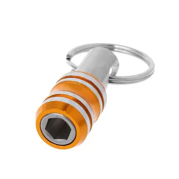 

1/4 Inch Hex Shank Screwdriver Bits Holder Extension Bar Drill Screw Adapter Quick Release Easy Change Keychain
