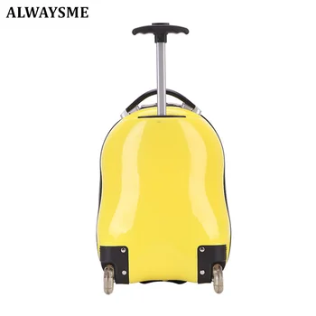 

ALWAYSME 16 Incches Kids Hard Side Spinner Trolley Luggage With Wheels