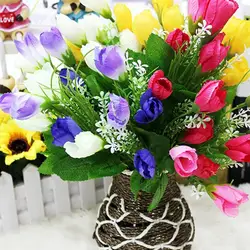 1 шт. искусственные Искусственные цветы Моделирование Цветок Магнолия 15 тюльпан украшения цветы для домашнего декора искусственный букет