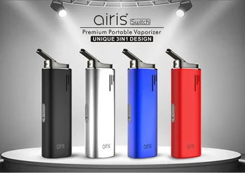 

AIRISTECH Airis Switch 3-in-1 Vaporizer for Dry Herb Wax Oil Ceramic Portable Vape Pen 3 Bullets 2200mAh Electronic Cigarette