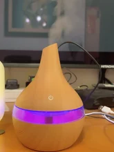 New 300ML Mini USB Air Humidifier Wood Frain Diffuser Colorful Oil Aromatherapy Ultrasonic