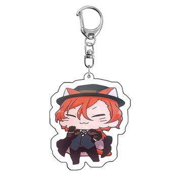 

Bungo Stray Dogs Anime Strap Atsushi Nakashima Dazai Osamu Nakahara Chuya Akutagawa Ryunosuke Acrylic Keychain