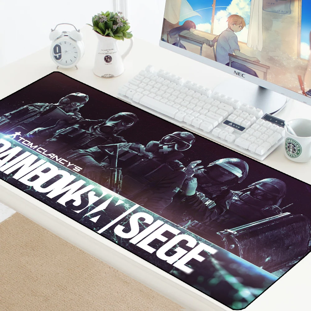 

Mouse Pad Natural Rubber Gaming Mousepad Gamer Grande Mat Large xl Rainbow Six Siege Keyboard Computer Laptop DIY Pad for Mouse