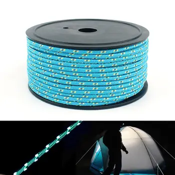 

50m Camping Tent Rope High-strength Windproof Reflective Outdoor high elasticity and high density Clothesline