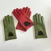 2022 Half Palm Glove Rivet Pins Street Fashion Driving Gloves Genuine Real Goat Leather Gloves Women Fashion Short Mittens G599 ► Photo 2/5