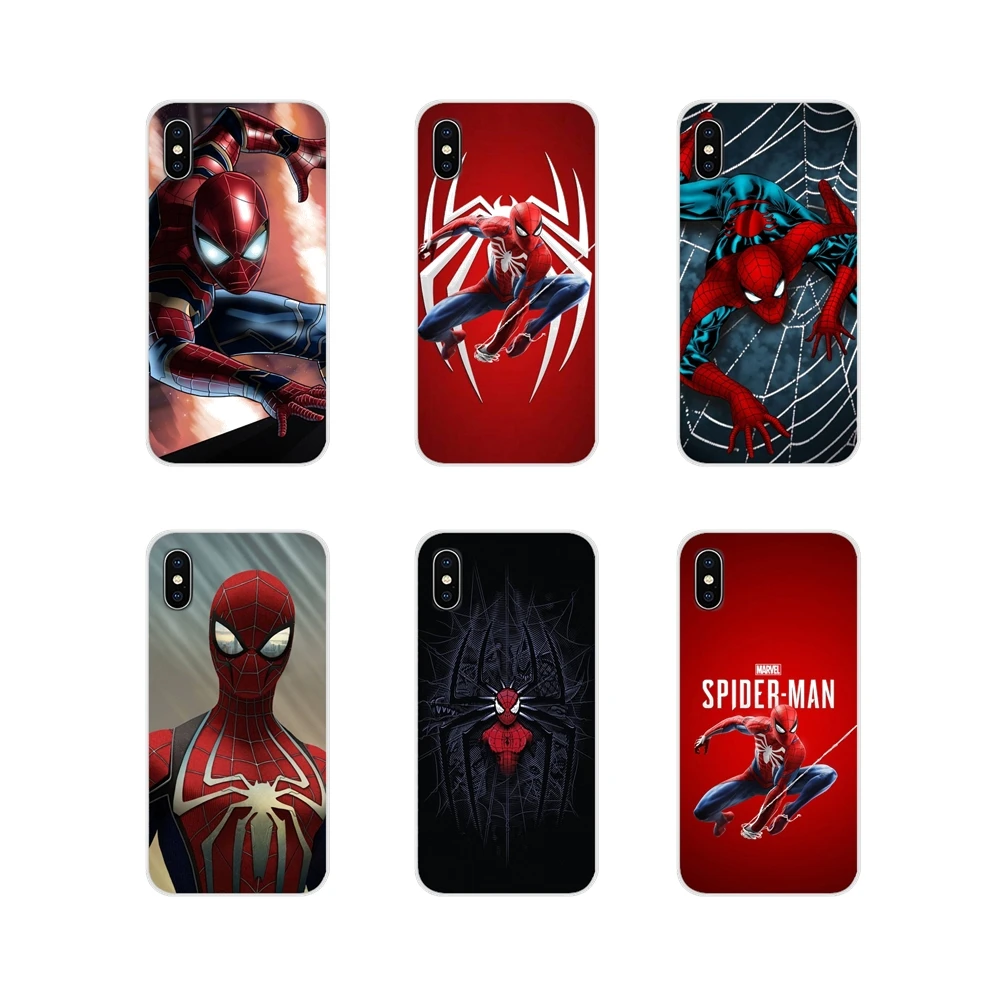 Transparent Clear TPU Case For LG G3 G4 Mini G5 G6 G7 Q6 Q7 Q8 Q9 V10 V20 V30 X Power 2 3 K10 K4 K8 2017 Spiderman Marvel Heroes