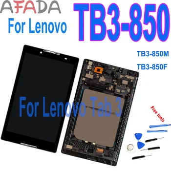 

100%Tested 8" LCD Display Touch Screen Digitizer Assembly For Lenovo Tab 3 TB3-850M TB3-850F Replacement Repair Parts With Frame