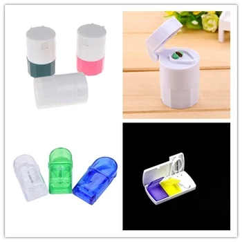 

1PC Portable Medicine Box Dispenser Capsule Holder Hold Storage Box Pill Tablet Pill Cutter Divider Multi Style