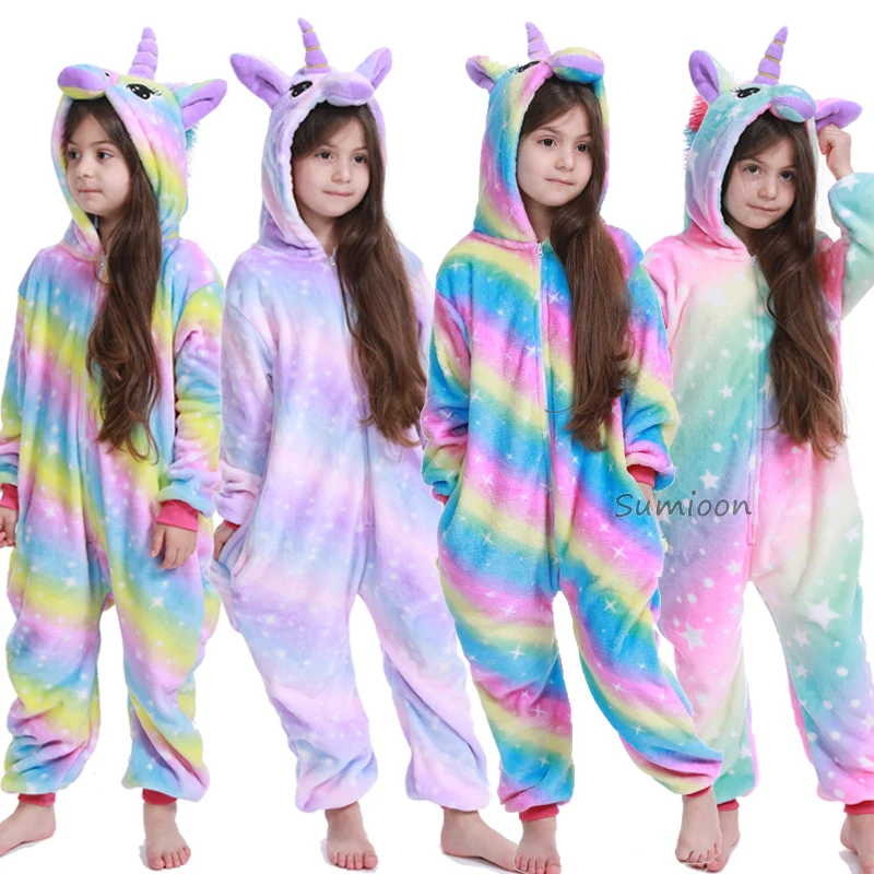 Children Unicorn Kigurumi Pajamas Boy Girl Anime Overall Panda Pijama Onesie Kids Baby Costume Winter Animal Sleepwear Cosplay Children Unicorn Kigurumi Pajamas Boy Girl Anime Overall Panda Pijama Onesie Kids Baby Costume Winter Animal Sleepwear Cosplay