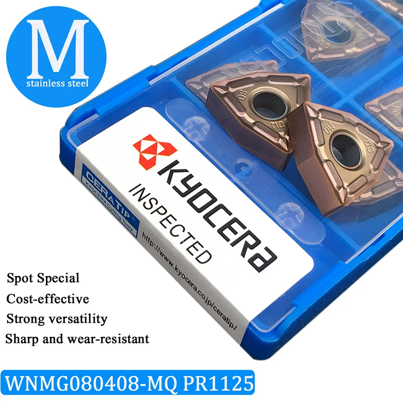 

10PCS WNMG080408 MQ PR1125 100% Original Carbide Inserts High Quality Machining Turning Tool Lathe Tools For Stainless Steel