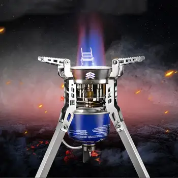 

6800W Gas Stove Portable Outdoor Windproof BBQ Split Gas Stove for Camping Picnic Hiking Cooking Tool
