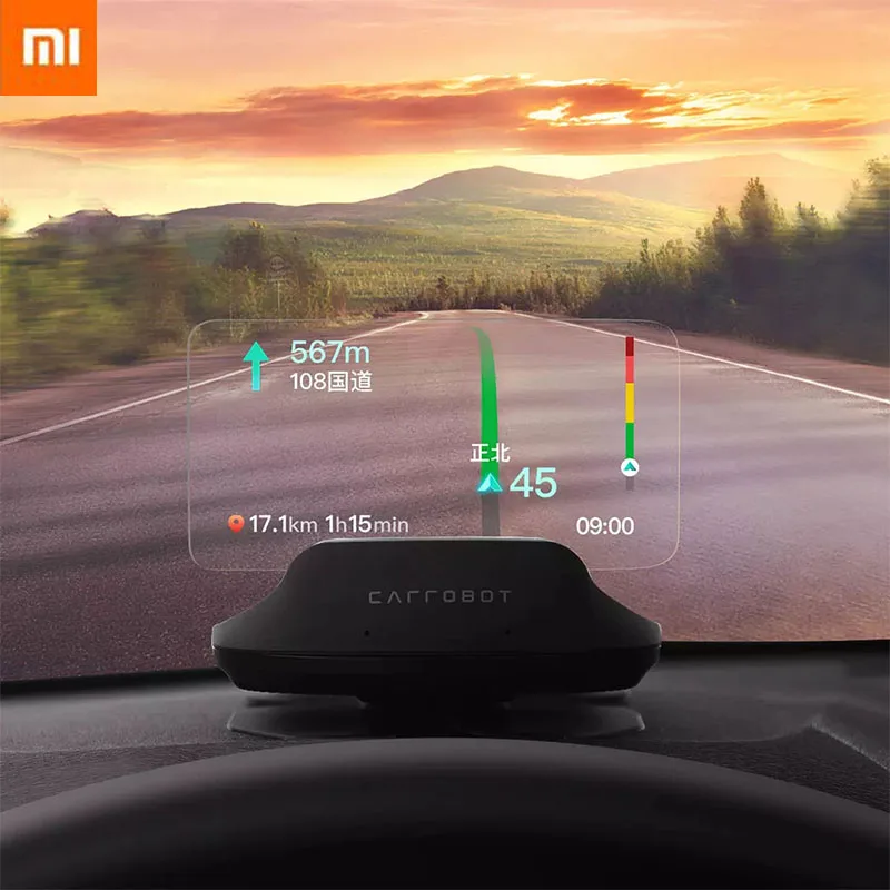 Интеллектуальная система сигнализации Xiaomi Carrobot Intelligence Driver HUD Универсальный
