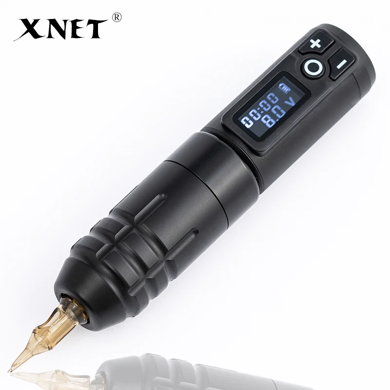 

XNET Professional Wireless Tattoo Machine Pen Replaceable Battery Brushless Motor LED Display Tattoo Pen For Tattoo Liner Shader