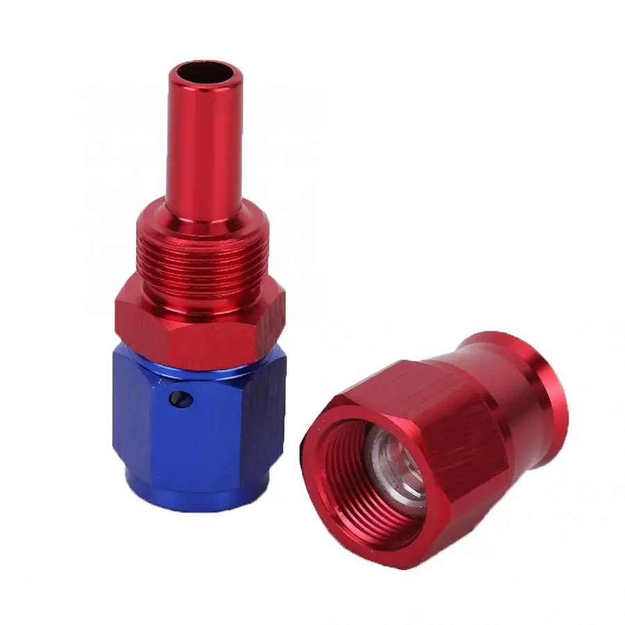AN6 поворотный PTFE концевой фитинг шланга прямой 45 90 180 градусов для нефтяной топливной линии многоразовые концы шланга