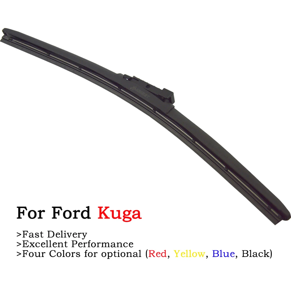 

2Pcs Colorful Hybrid Frameless Windshield Wipers Blade For Ford Kuga 2008 To 2020 MK1 MK2 Car Red Blue Yellow Black Auto Wiper