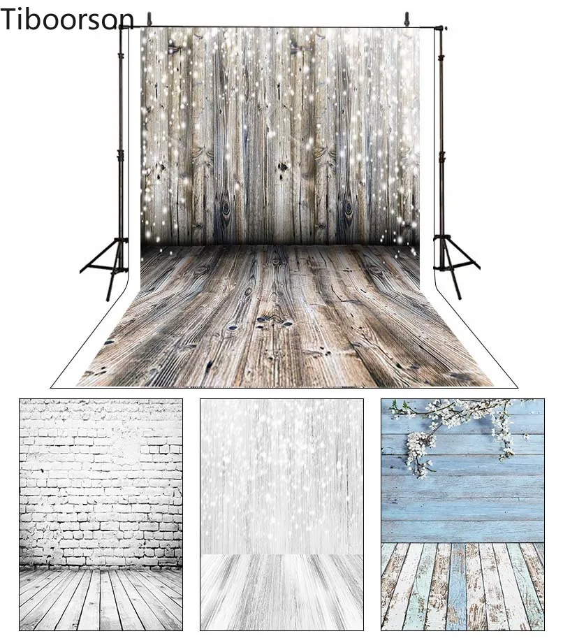 Retro Wood Plank Wall Floor Photography Backdrop Studio Photo Shoot  Background