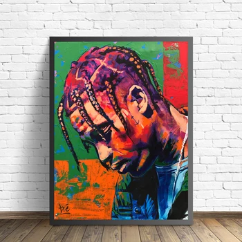 

Abstract Star Portrait Canvas Painting Posters and Prints Quadros Wall Art Picture for Living Room Home Decor Cuadros