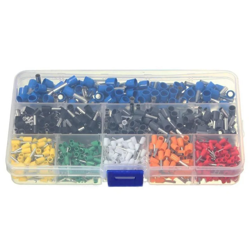 

800 Pcs Cable Wire Terminal Connector with Hand Ferrule Crimper Plier Crimp Tool