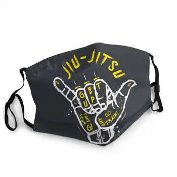 

Gesture Jiu-Jitsu Face Mask Printed Brazilian Jiu Jitsu BJJ Dustproof Protection Cover Respirator Mouth Muffle