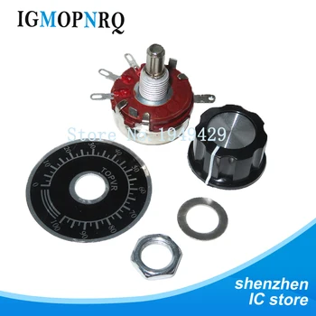 

1 set WTH118 DIY Kit Parts 2W 1A Potentiometer 1K 2.2K 4.7K 10K 22K 47K 100K 470K 1M ohm MF-A03 + WHT118 + 0-100 Scale