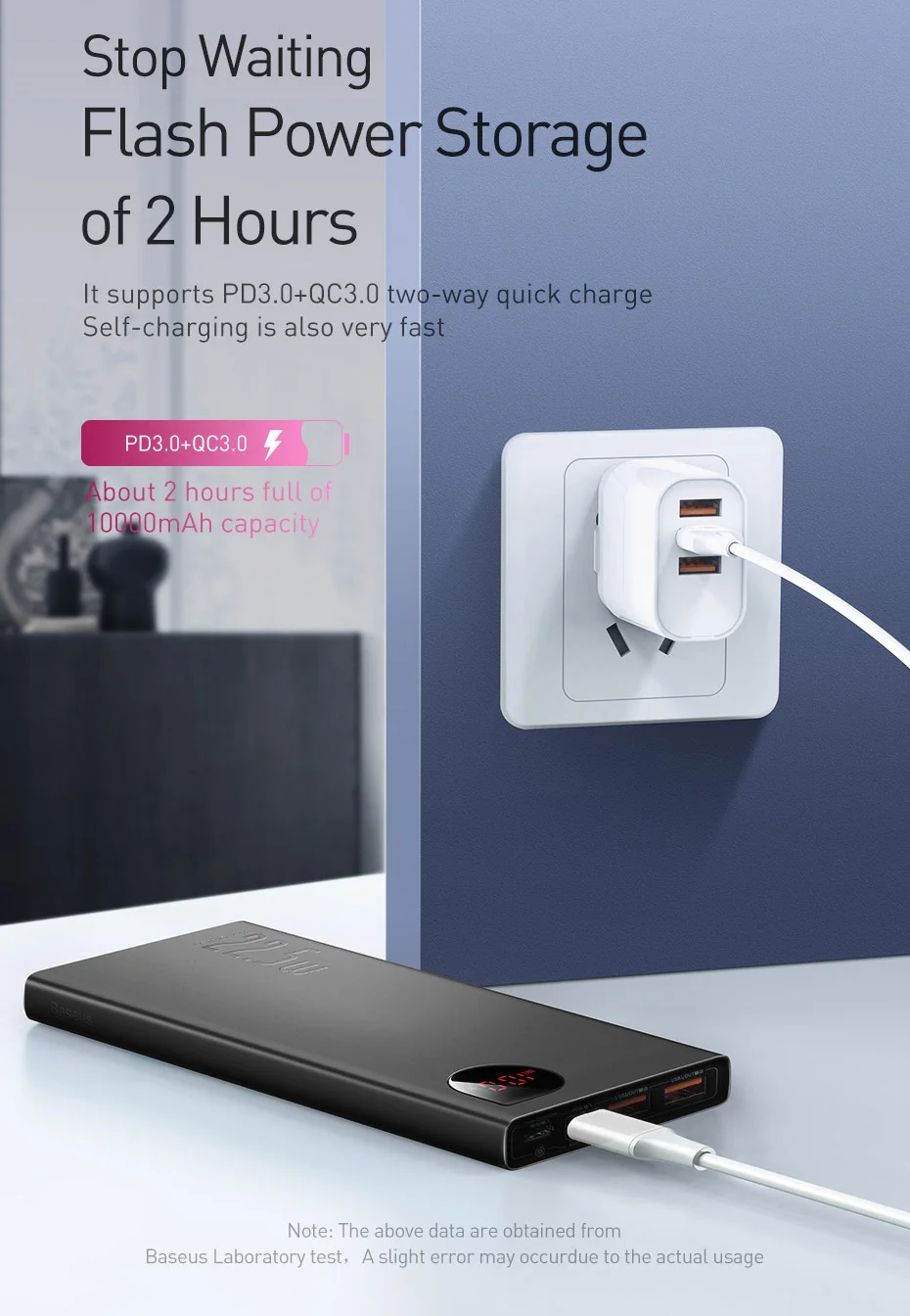 Baseus Power Bank 10000mAh with 20W PD Fast Charging