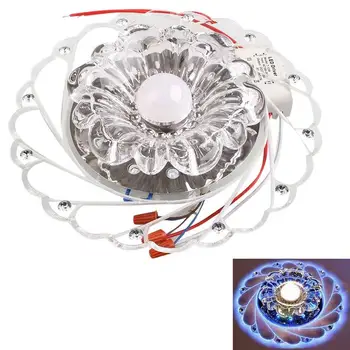 

Indoor Modern Crystal LED Blue Light Ceiling Chandelier Lamp Bedroom Living Room