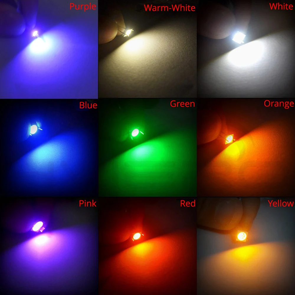 Hviero 1210 3528 White Red Blue Purple SMT SMD Lamp Bead Highlight Light-Emitting 2.0~3.6V 390-625nm Ultra Bright Diodes PLCC-2 LED