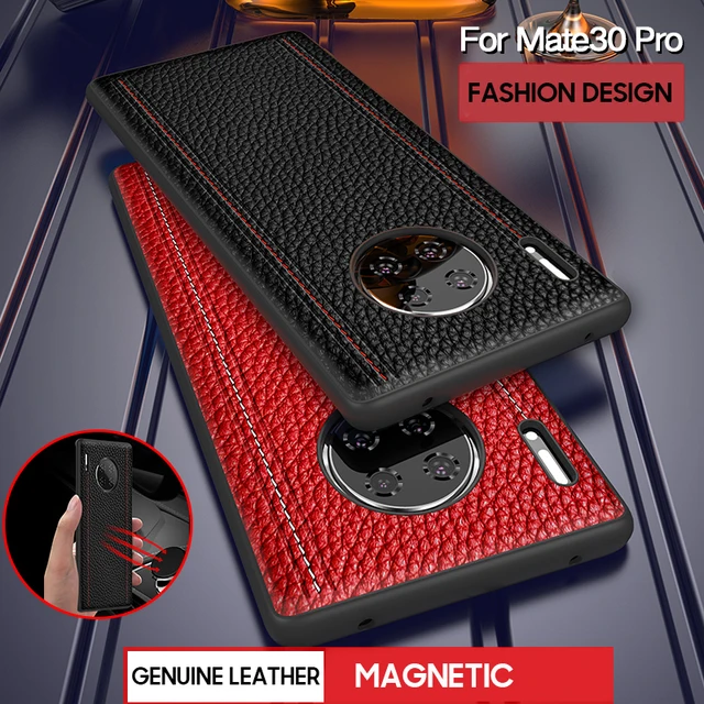 US $29.98 For Huawei Mate 30 Pro Vintage Genuine Leather Back case cover for Huawei Mate 30 20 PRo 20X Luxury