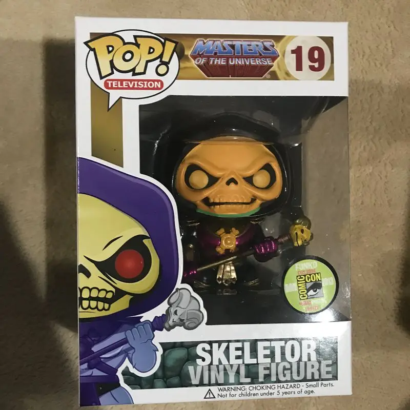 2013 SDCC редкая официальная фигурка Funko pop Master Of The Universe металлический скелет Grail