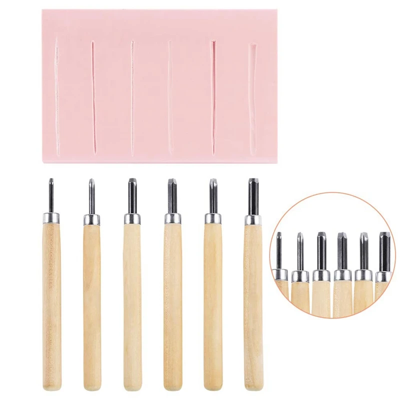 Wood Boring Machinery 21 Pieces Block Printing Starter Tool Kit Rubber Stamp Making Kit with Stamp Block, for Stamp Carving and Printmaking portable woodworking bench